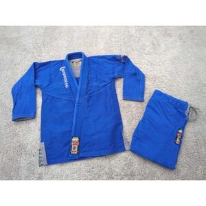 Gameness Feather 2.0 Kimono Set Womens F2 Blue Brazilian Jiu Jitsu Uniform